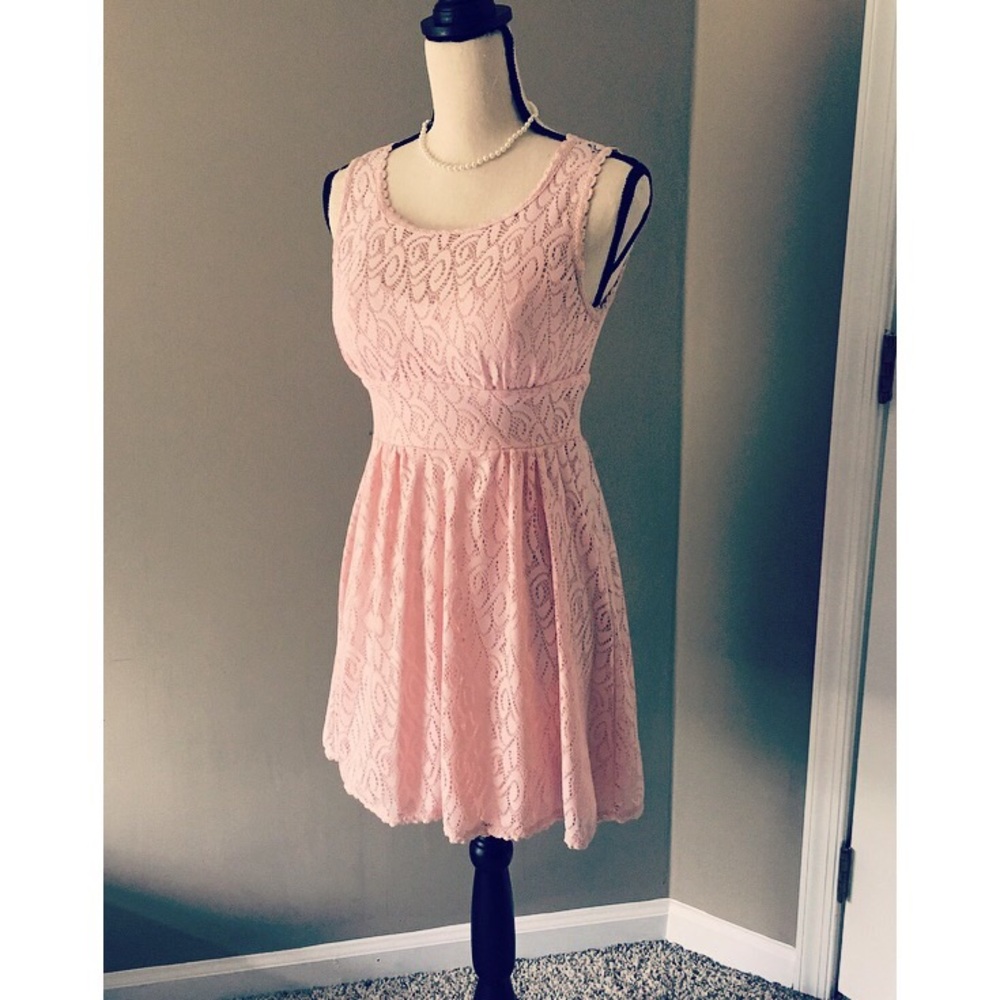Light Pink Lace Dress